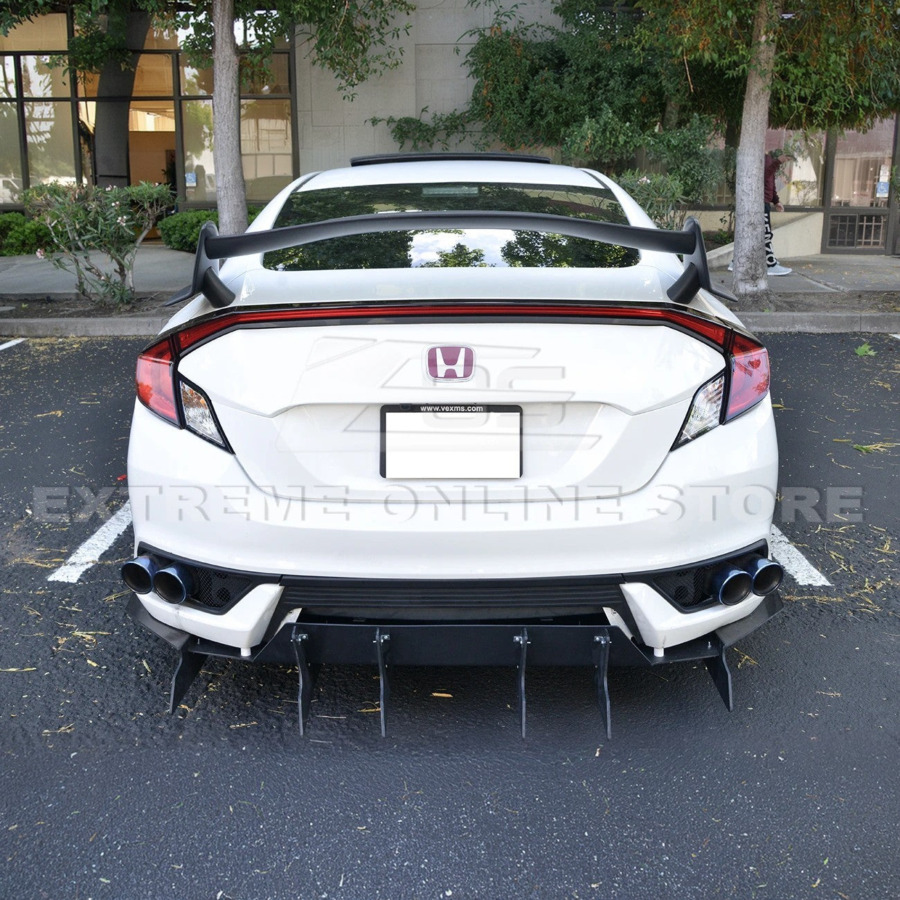 EOS 2016-20 Honda Civic Coupe Type R Conversion Rear Trunk Spoiler Kit