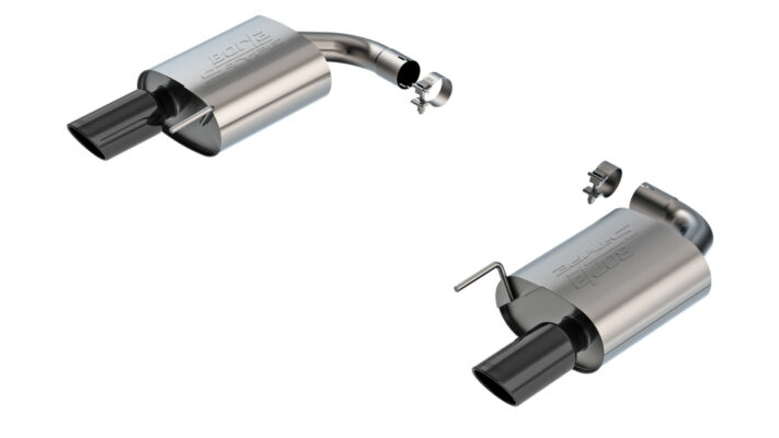 Borla S-Type Axle-Back Exhaust - 2024-2026 Mustang GT S650 Non-Active Black Chrome 11983BC