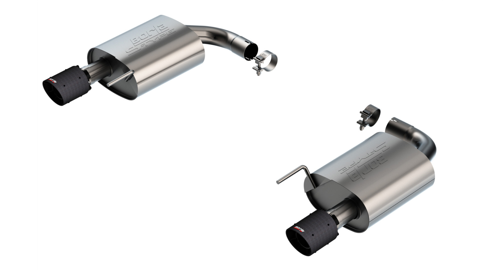 Borla S-Type Axle-Back Exhaust - 2024-2026 Mustang GT S650 Non-Active Carbon Fiber 11983CFBA