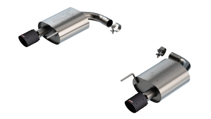 Borla ATAK Axle-Back Exhaust - 2024-2026 Mustang GT S650 Non-Active Carbon Fiber 11984CFBA