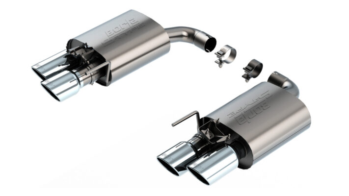 Borla S-Type Axle-Back Exhaust - 2024-2026 Mustang GT S650 Active Exhaust Chrome 11985
