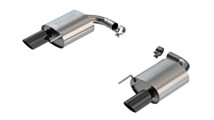 Borla S-Type Axle-Back Exhaust - 2024-2026 Mustang EcoBoost S650 Black Chrome 11986BC
