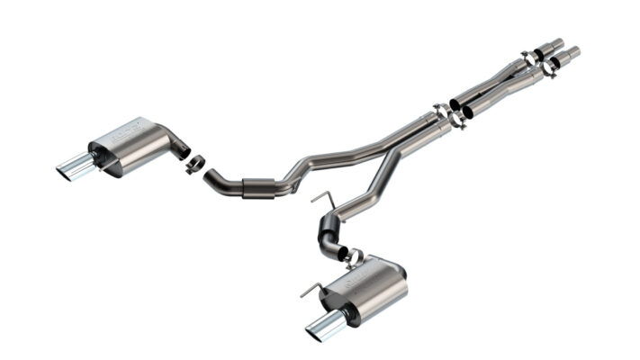 Borla ATAK Cat-Back Exhaust - 2024-2026 Mustang GT S650 Non-Active Chrome 140961