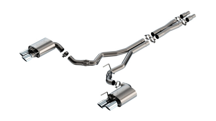 Borla ATAK Cat-Back Exhaust - 2024-2026 Mustang GT S650 Active Exhaust Chrome 140963