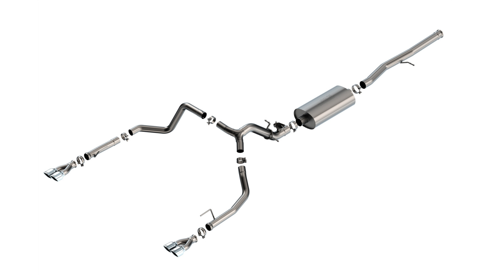 Borla Exhaust Borla ATAK Cat-Back Exhaust - Mustang GT S650 Active Exhaust Black Chrome 140963BC for S650 Mustang