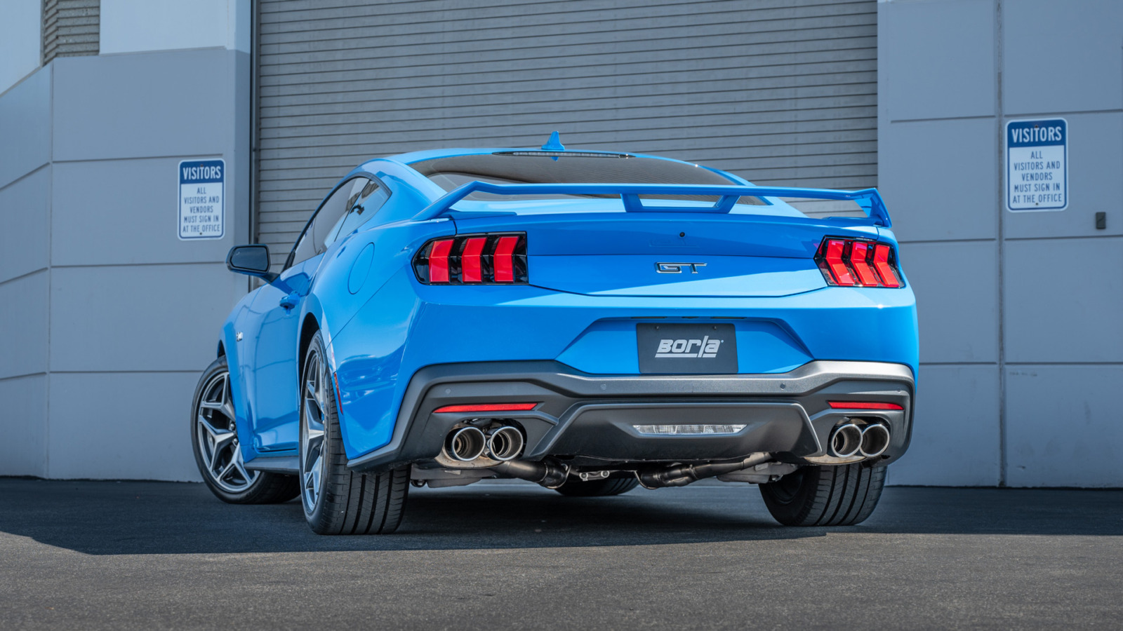 Borla S-Type Cat-Back Exhaust - 2024-2026 Mustang GT S650 Non-Active Chrome 140969 installed on vehicle