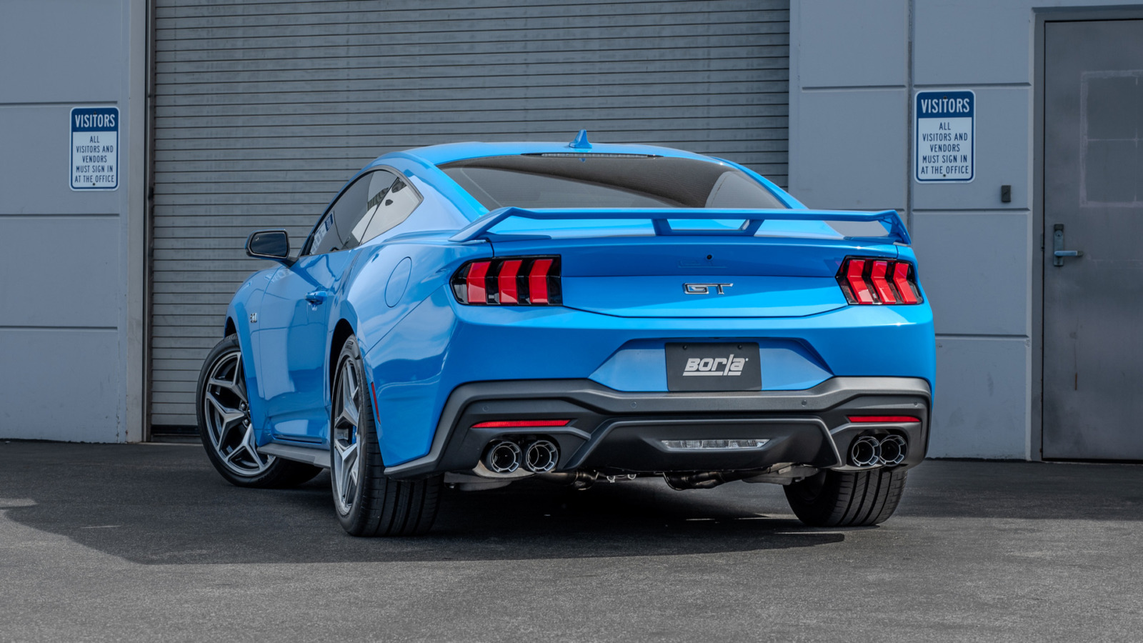 Borla S-Type Cat-Back Exhaust - 2024-2026 Mustang GT S650 Non-Active Carbon Fiber 140969CFBA installed on vehicle