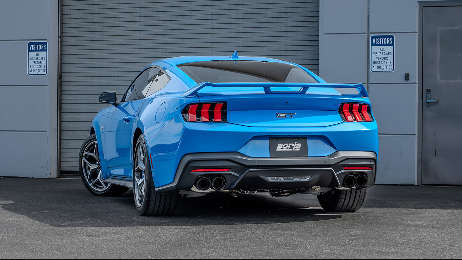 Borla ATAK Cat-Back Exhaust - 2024-2026 Mustang GT S650 Non-Active Carbon Fiber 140970CFBA installed on vehicle
