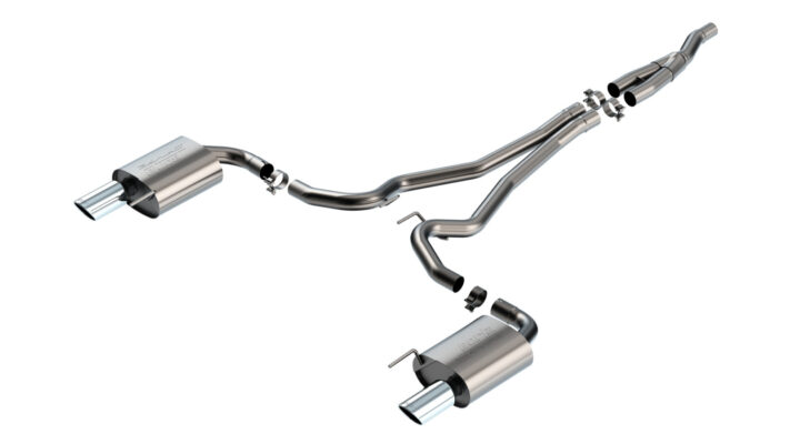 Borla S-Type Cat-Back Exhaust - 2024-2026 Mustang EcoBoost S650 Non-Active Chrome 140979