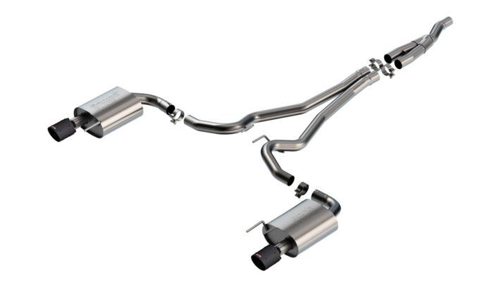 Borla S-Type Cat-Back Exhaust - 2024-2026 Mustang EcoBoost S650 Non-Active Carbon Fiber 140979CFBA