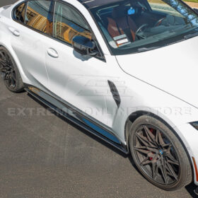 EOS 2021-Up BMW G80 M3 Carbon Fiber Side Skirts - image 5