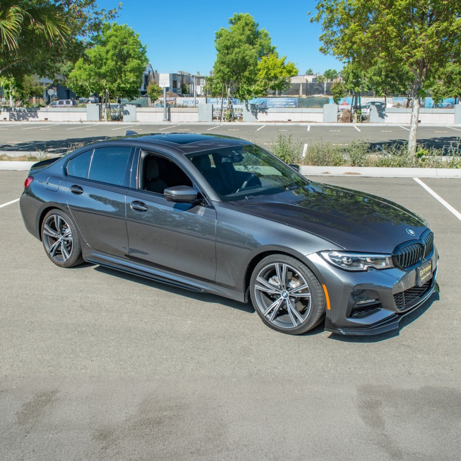 EOS 2019-Up BMW G20 G28 3-Series M-Sport Front Lip Side Skirts & Rear Spoiler - Image 1