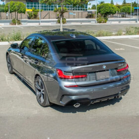 EOS 2019-Up BMW G20 G28 3-Series M-Sport Front Lip Side Skirts & Rear Spoiler - Image 7