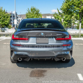 EOS 2019-Up BMW G20 G28 3-Series M-Sport Front Lip Side Skirts & Rear Spoiler - Image 8