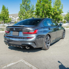 EOS 2019-Up BMW G20 G28 3-Series M-Sport Front Lip Side Skirts & Rear Spoiler - Image 9