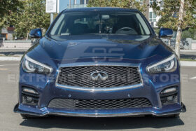 EOS 2014-17 Infiniti Q50 Sport Carbon Fiber Front Bumper Lip Splitter - image 9
