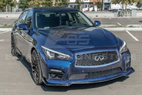 EOS 2014-17 Infiniti Q50 Sport Carbon Fiber Front Bumper Lip Splitter - image 10