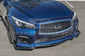 EOS 2014-17 Infiniti Q50 Sport Carbon Fiber Front Bumper Lip Splitter - image 11