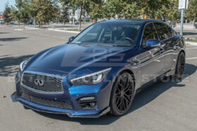 EOS 2014-17 Infiniti Q50 Sport Carbon Fiber Front Bumper Lip Splitter - image 15