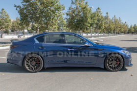EOS 2014-17 Infiniti Q50 Sport Carbon Fiber Front Bumper Lip Splitter - image 12