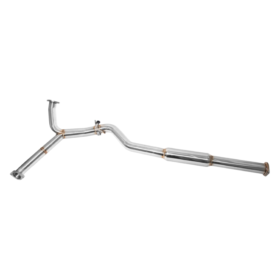 EOS 2022-Up Subaru WRX | 3″ to 2.5″ Piping T304 Stainless Steel Resonated Mid Pipe - image 2