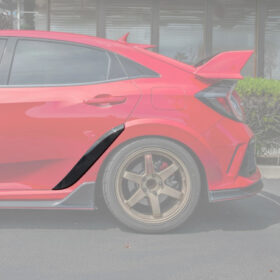 EOS 2017-21 Honda Civic Type-R VRS Rear Door Side Fender Trim Cover - image 2