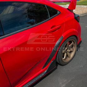 EOS 2017-21 Honda Civic Type-R VRS Rear Door Side Fender Trim Cover - image 5