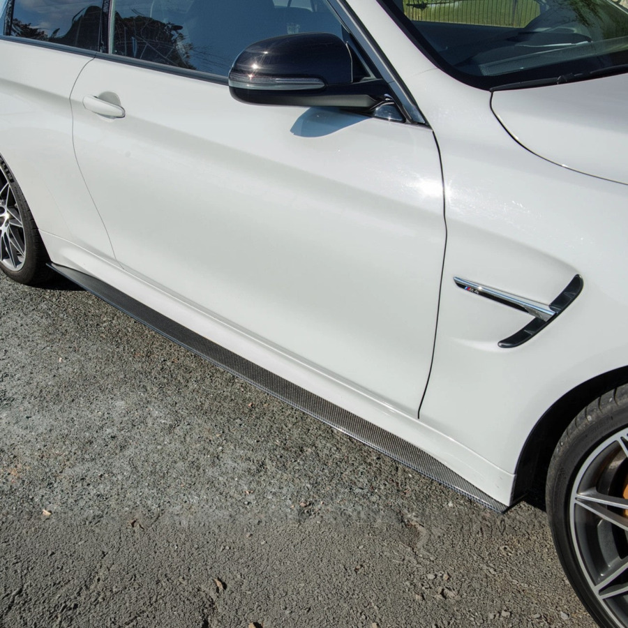 Extreme Online Store EOS F82 M4 Extended Carbon Fiber Side Skirts Rocker Panels for BMW M4 - Image 2