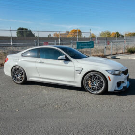 EOS 2015-20 BMW F82 M4 Carbon Fiber Front Splitter & Side Skirts - Image 2