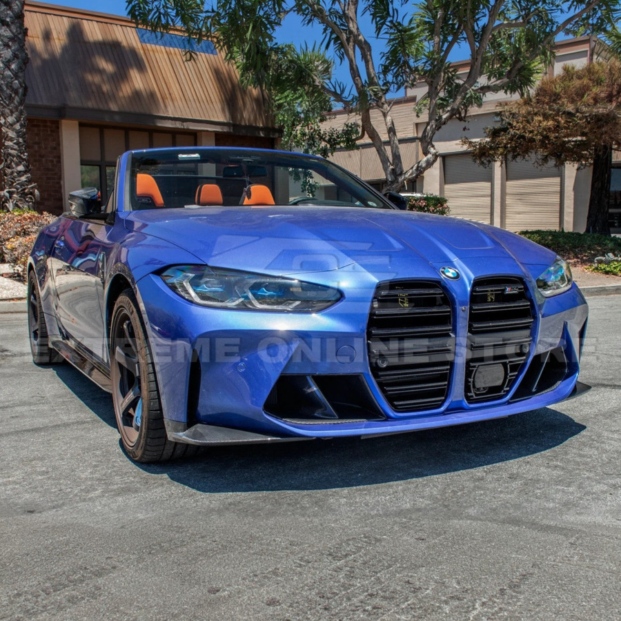 Extreme Online Store EOS 21-Up G82 G83 M4 Carbon Fiber Extended Front Side Splitter for BMW M4