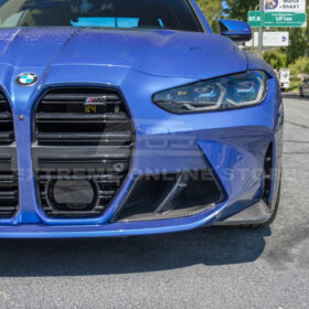 Extreme Online Store EOS 21-Up G82 G83 M4 Carbon Fiber Front Side Splitter for BMW M4 - Image 3