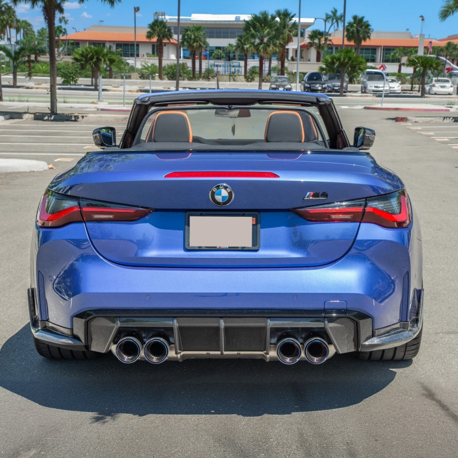 EOS 2021-Up BMW G82 G83 M4 M-Performance Rear Apron Lip Splitter - Image 2