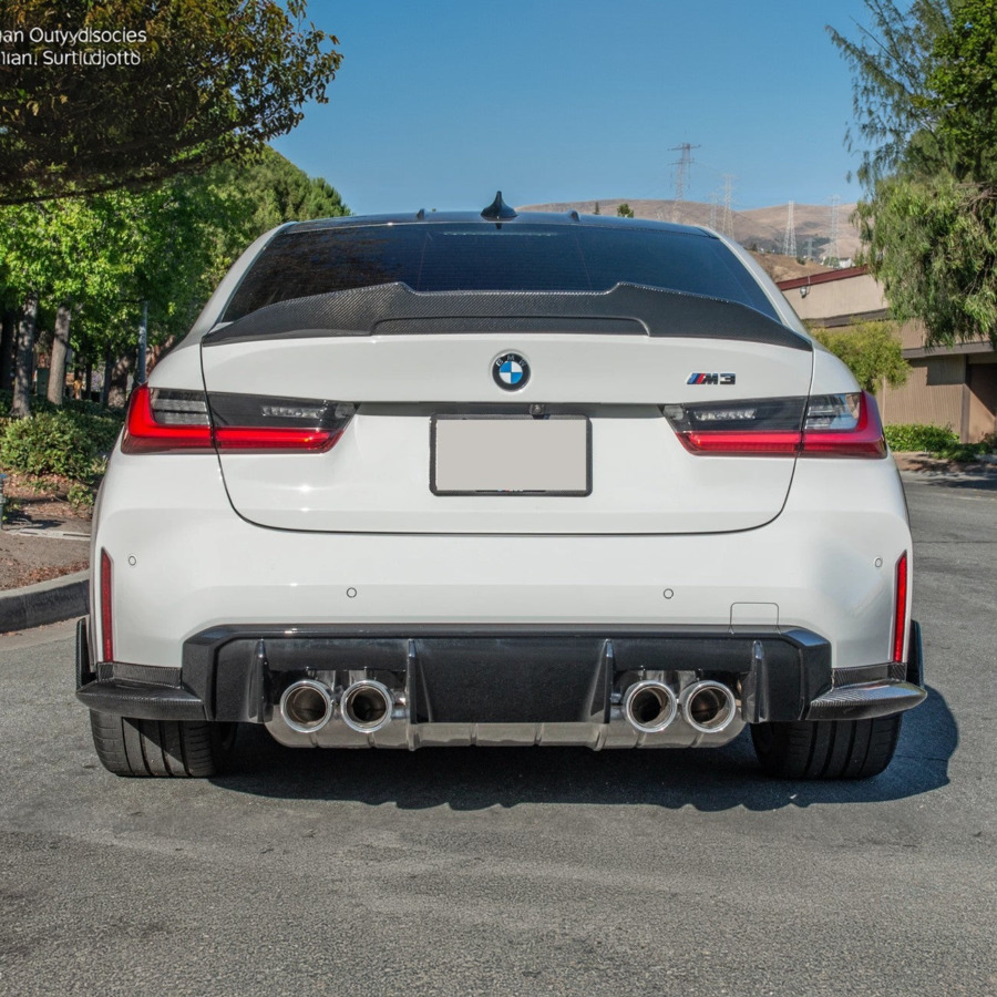 EOS 2021-Up BMW G80 M3 M-Performance Rear Lip Fits Apron Splitter - Image 2