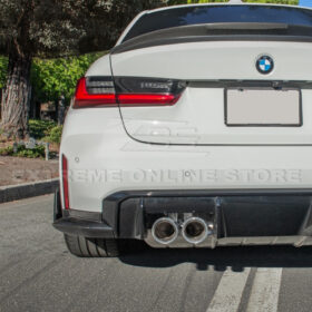 EOS 2021-Up BMW G80 M3 M-Performance Rear Lip Fits Apron Splitter - Image 4