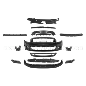 FFP 2010-14 Mustang S197 GT500 Style Front Bumper Cover Upper Lower Grille Lip - Image 8