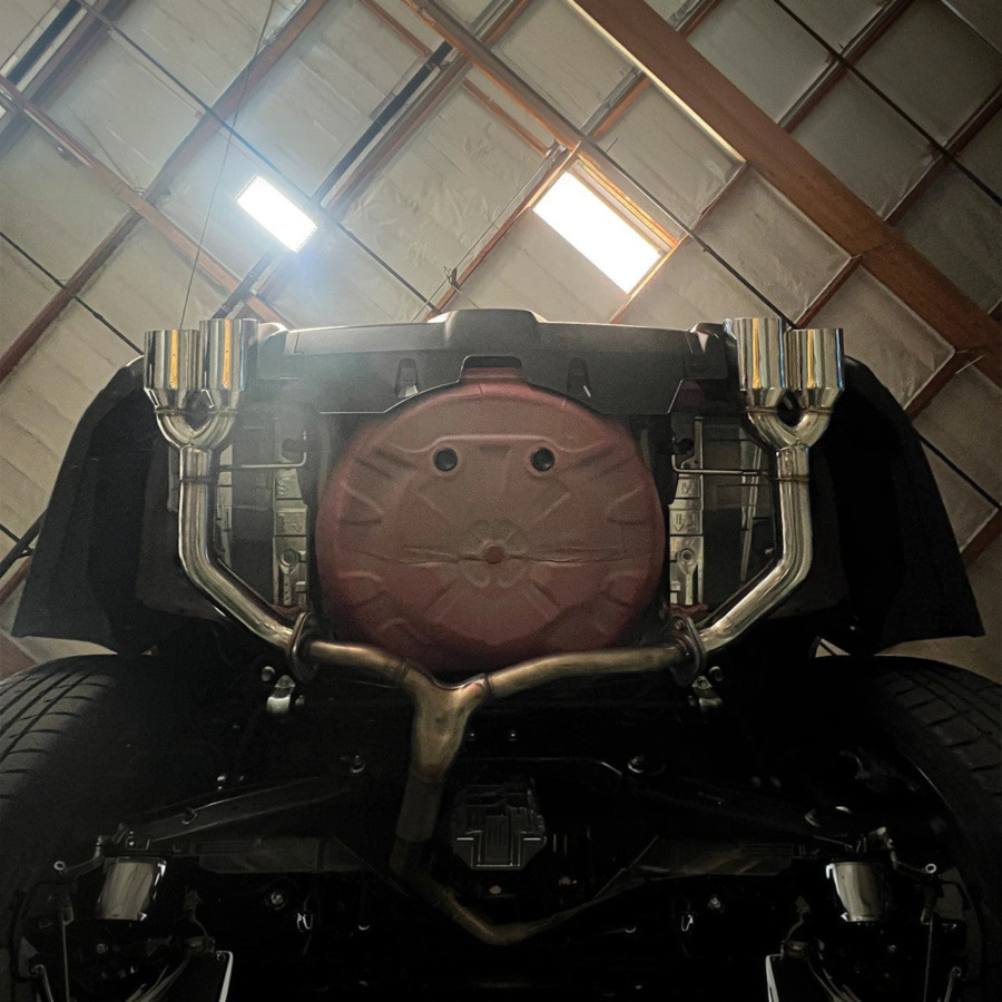 EOS 2022-Up Subaru WRX | Axle Back Muffler Delete Single Wall 4″ Quad Tips Exhaust