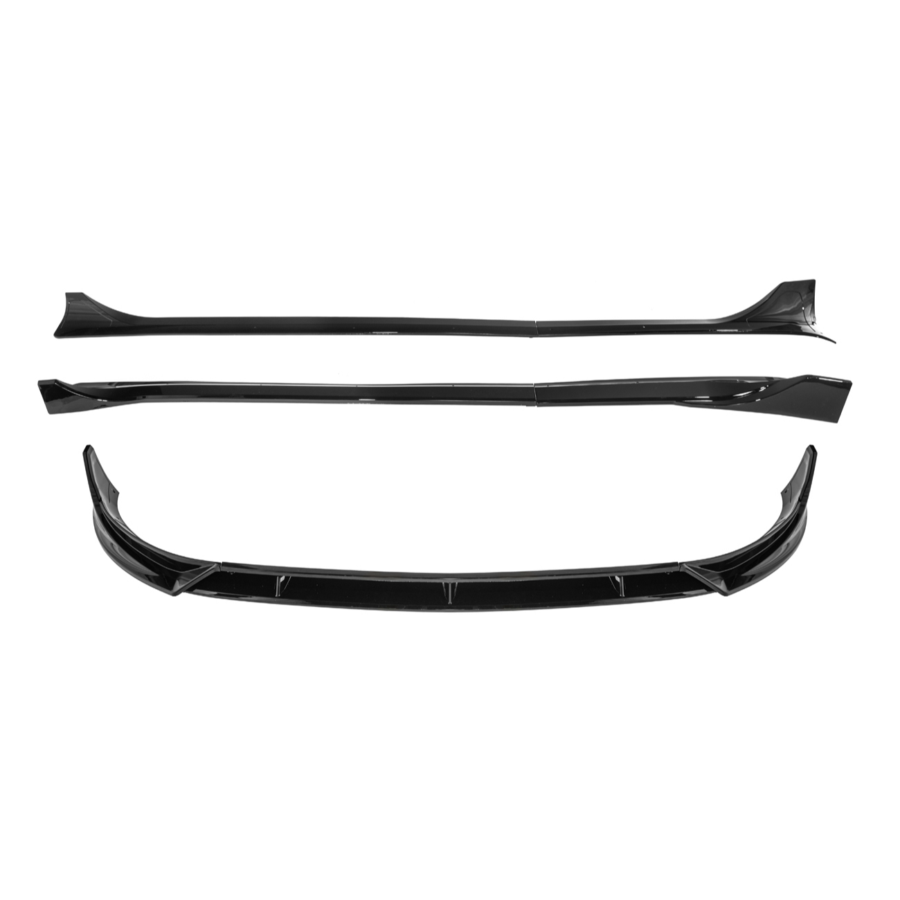 EOS 2025-Up Tesla Model Y Track Style Front Lip Side Skirts Kit - Image 2