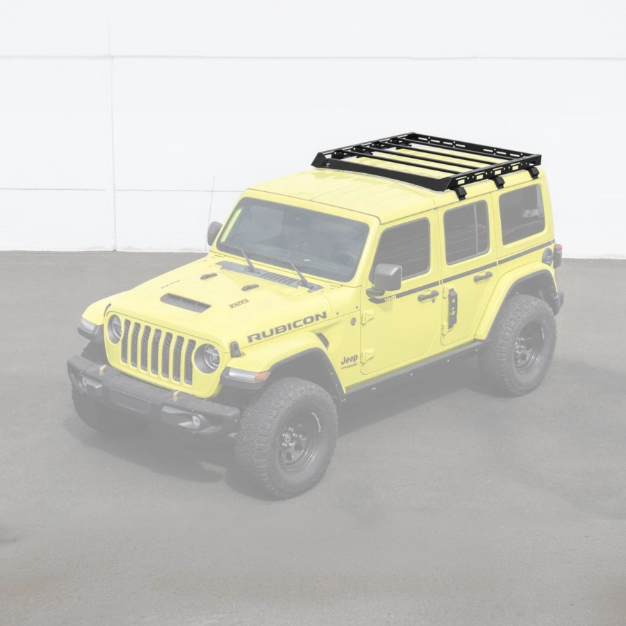 Extreme Online Store Jeep Wrangler JL Carbon Steel Black Top Roof Cargo Rack - Image 3