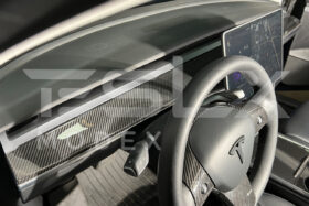EOS 2017-Up Tesla Model 3 & 20-24 Y Carbon Fiber Interior Instrument Trim - image 3