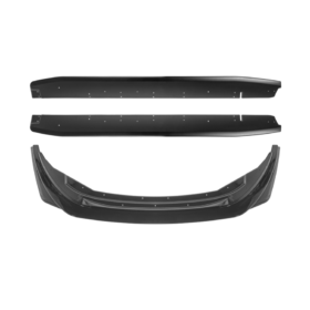 EOS 2022-Up Toyota GR86 AS Style ABS Plastic Matte Black Front Splitter Side Skirt - Image 1