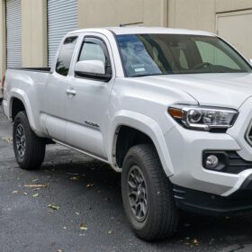 EOS 2016-Up Toyota Tacoma  Extended Cab Window Visors Wind Deflectors Rain Guards - image 1