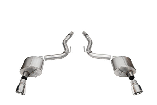 Corsa Axle-Back Exhaust - 2024-2026 Mustang GT S650 Non-Active Slash Tips 21252