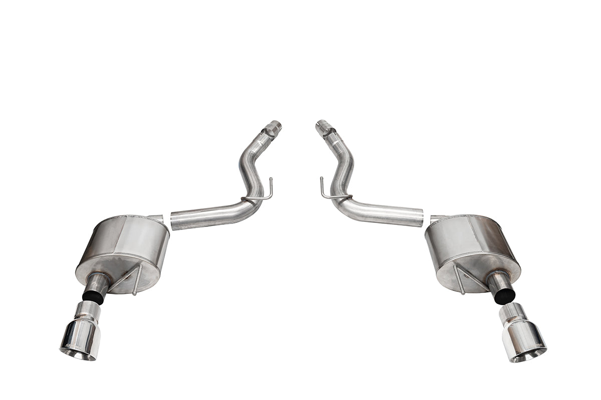 Corsa Sport Axle-Back Exhaust - 2024-2026 Mustang GT S650 Polished Slash Tips 21252