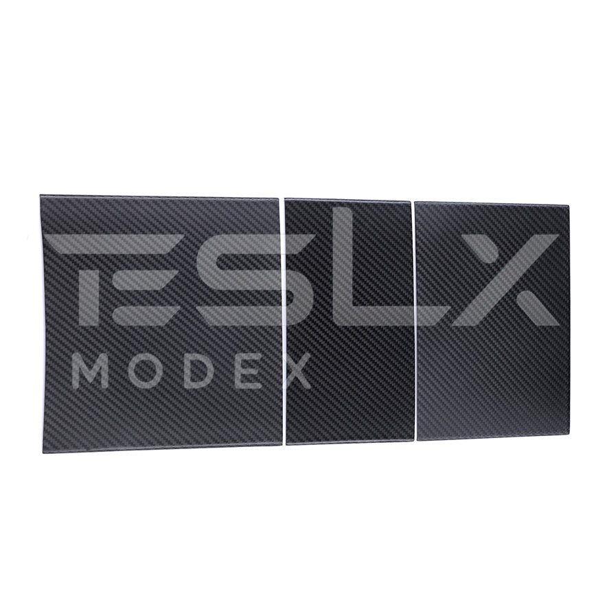 EOS 2024-Up Tesla Model 3, 2025-Up Model Y Carbon Fiber Interior Central Storage Box Cover