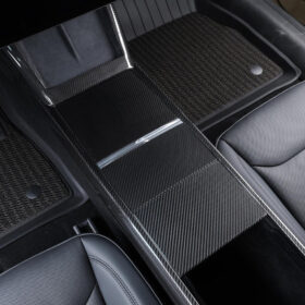 EOS 2024-Up Tesla Model 3, 2025-Up Model Y Carbon Fiber Interior Central Storage Box Cover - image 2
