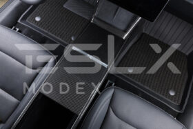 EOS 2024-Up Tesla Model 3, 2025-Up Model Y Carbon Fiber Interior Central Storage Box Cover - image 3
