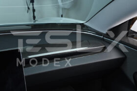 EOS 2024-Up Tesla Model 3, 2025-Up Model Y Carbon Fiber Interior Front Center AirOutlet Frame Cover - image 4