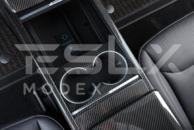 EOS 2024-Up Tesla Model 3, 2025-Up Model Y Carbon Fiber Interior Water Cup Frame - image 3