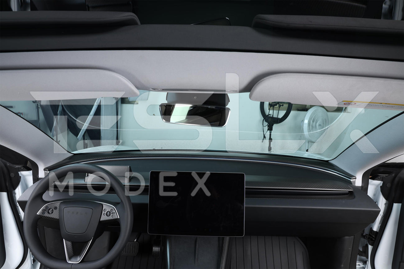 EOS 2024-Up Tesla Model 3, 2025-Up Model Y Carbon Fiber Interior Front Center AirOutlet Frame Cover