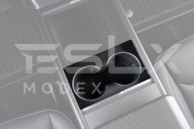 EOS 2024-Up Tesla Model 3, 2025-Up Model Y Carbon Fiber Interior Water Cup Frame - image 5